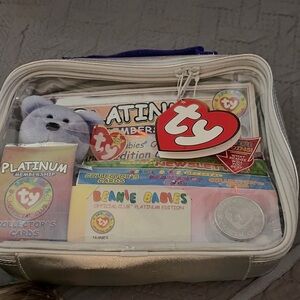 Ty Beanie Babies Platinum Edition Set with Purple Bear